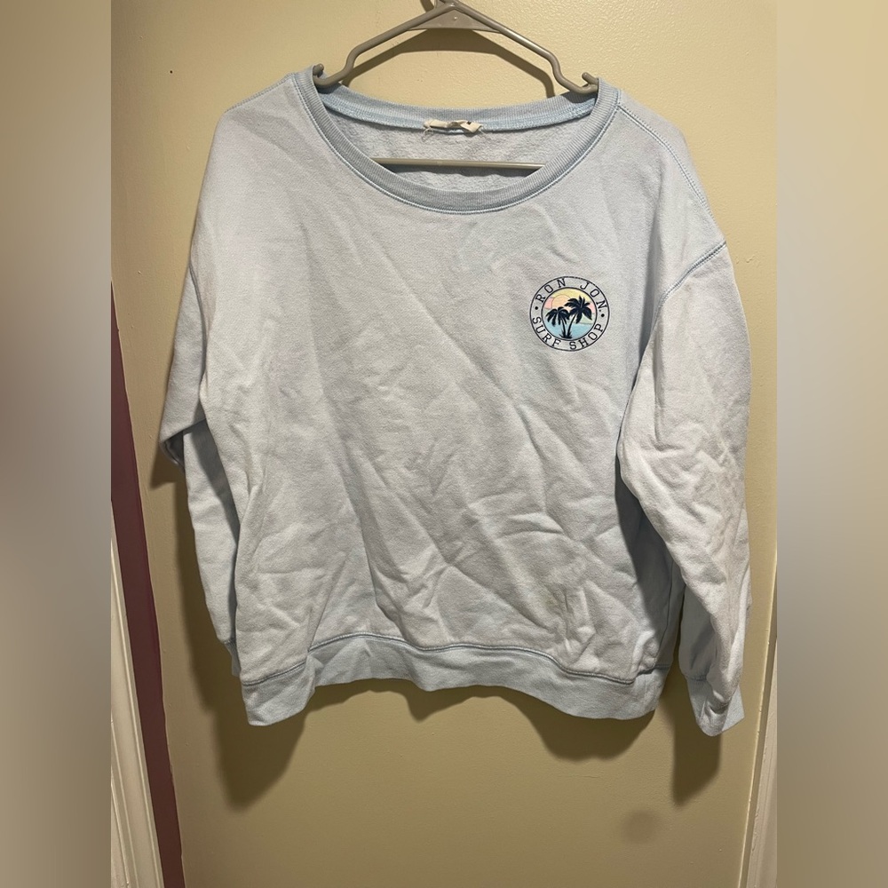 Ron Jon’s Light Blue Women's Crewneck